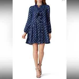 SALONI
Navy Dot Tilly Ruffle Dress